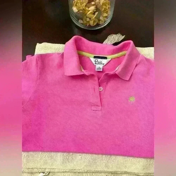 VTG Lilly Pulitzer Pink Polo - Picture 1 of 10